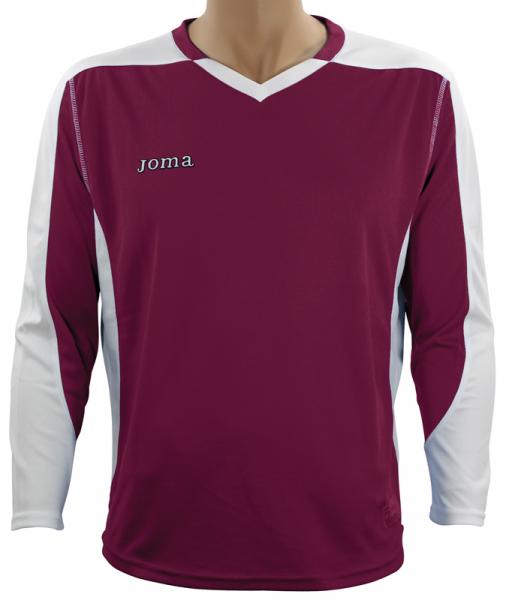 SHIRT MUNDIAL L/S DARK RED WHITE