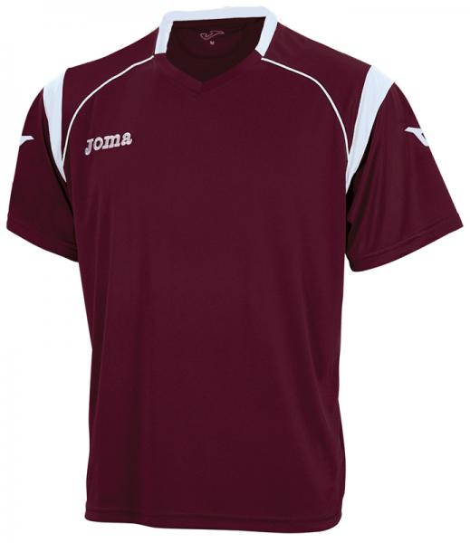 ECO S/S SHIRT BURGUNDY-WHITE