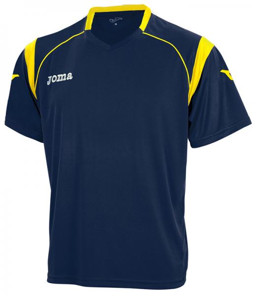ECO S/S SHIRT NAVY-YELLOW