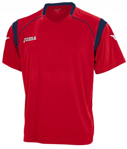 ECO S/S SHIRT RED-NAVY