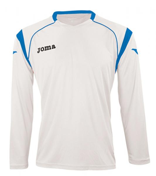 ECO L/S SHIRT WHITE-ROYAL