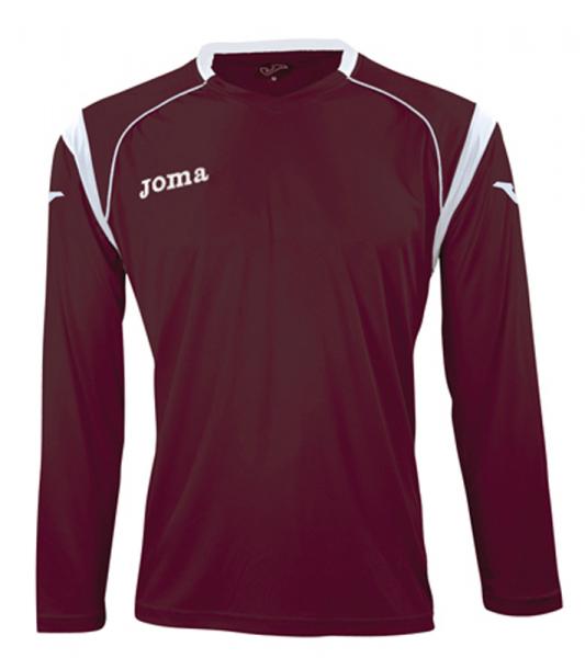 ECO L/S SHIRT BURGUNDY-WHITE