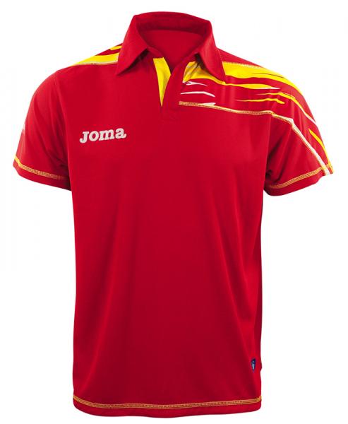 PICASHO III POLO RED-YELLOW