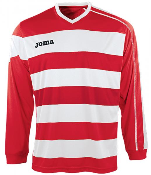 EUROPA L/S SHIRT RED-WHITE