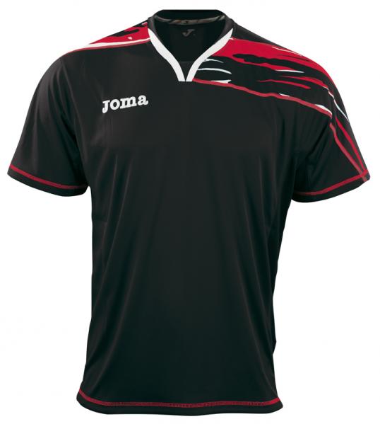 PICASHO III S/S SHIRT BLACK-RED