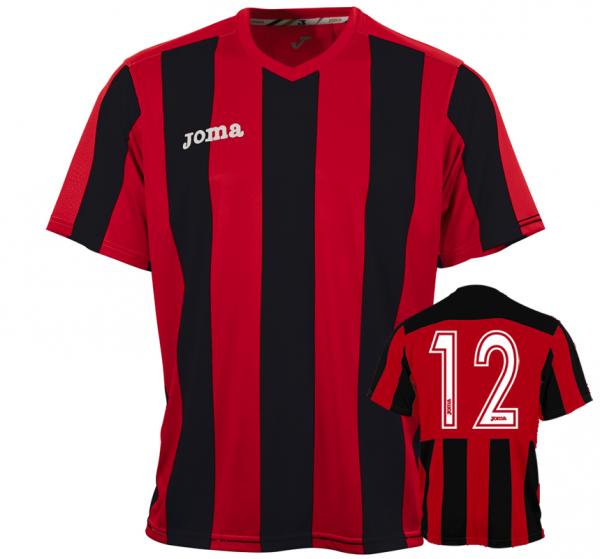 PISA 10 S/S SHIRT RED-BLACK