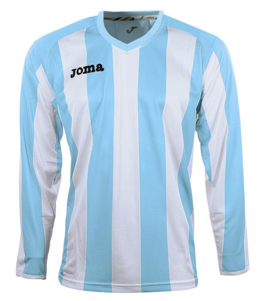 PISA 10 L/S SHIRT SKY BLUE-WHITE