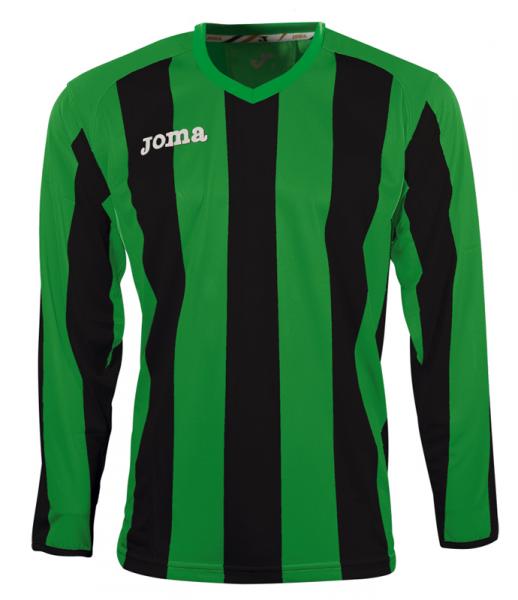 PISA 10 L/S SHIRT GREEN-BLACK