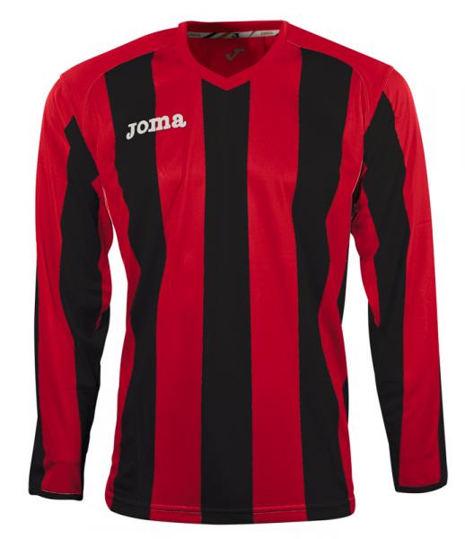 PISA 10 L/S SHIRT RED-BLACK