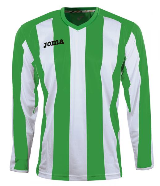 PISA 10 L/S SHIRT GREEN-WHITE