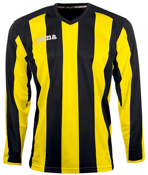 PISA 10 L/S SHIRT BLACK-YELLOW