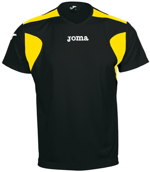 LIGA S/S SHIRT BLACK-YELLOW