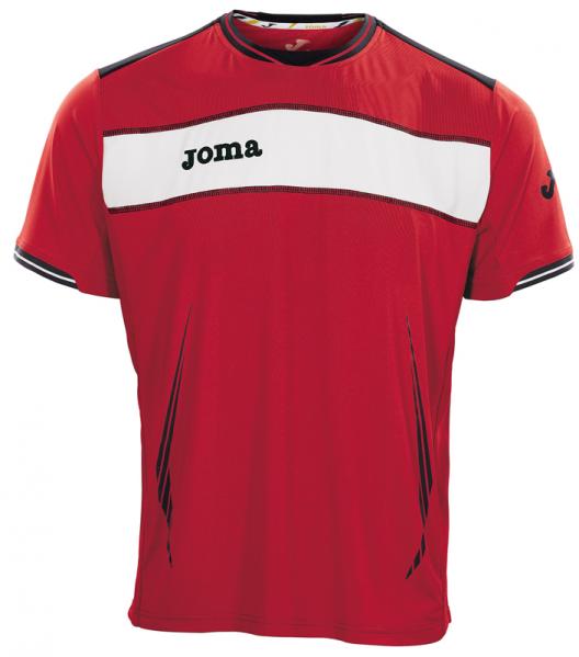 TERRA S/S SHIRT RED-WHITE