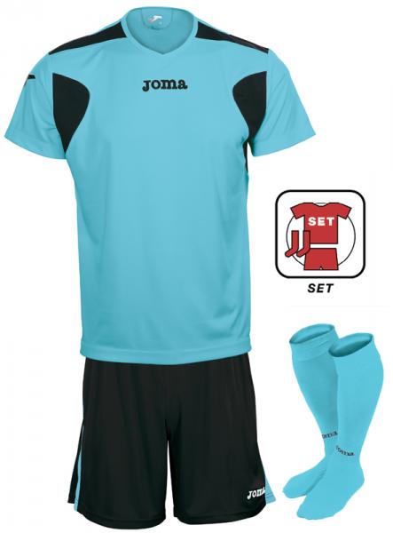 LIGA S/S FLURO SET SKY BLUE-BLACK