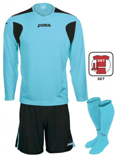 LIGA L/S FLURO SET SKY BLUE-BLACK