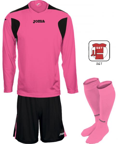 LIGA L/S FLURO SET PINK-BLACK