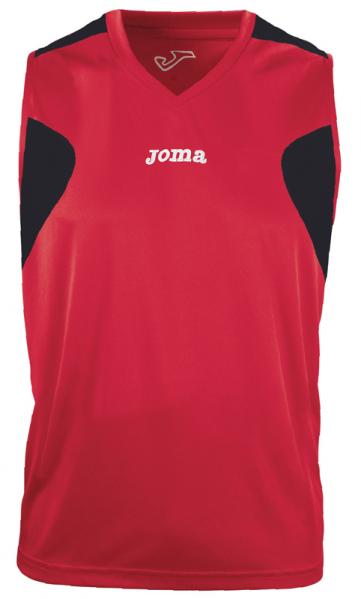 VOLLEY WOMAN SLEEVELESS SHIRT RED-BLACK