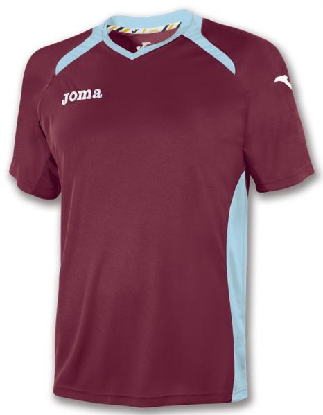 T-SHIRT CHAMPIONSHIP II WINE-SKY BLUE S/S