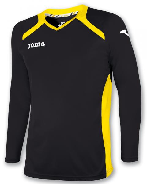 T-SHIRT CHAMPIONSHIP II BLACK-YELLOW L/S