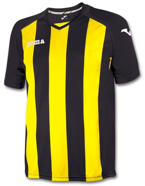 T-SHIRT PISA 12 BLACK-YELLOW S/S