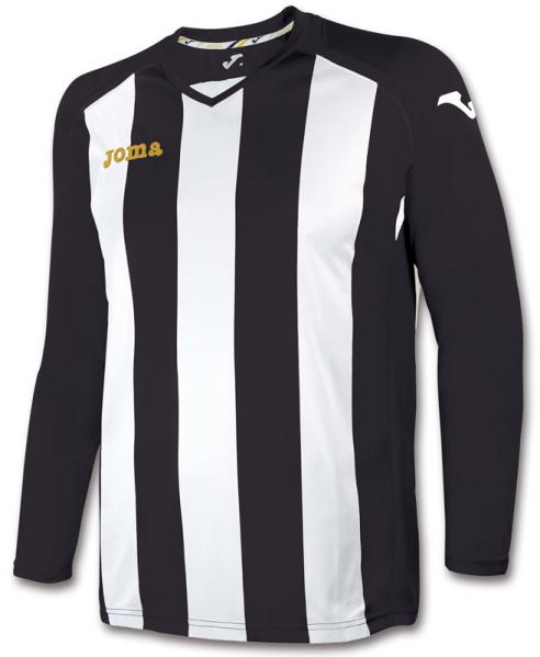 T-SHIRT PISA 12 BLACK-WHITE L/S