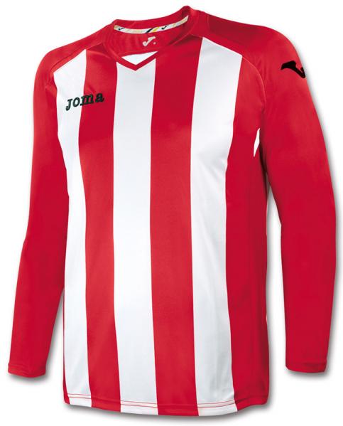 T-SHIRT PISA 12 RED-WHITE L/S