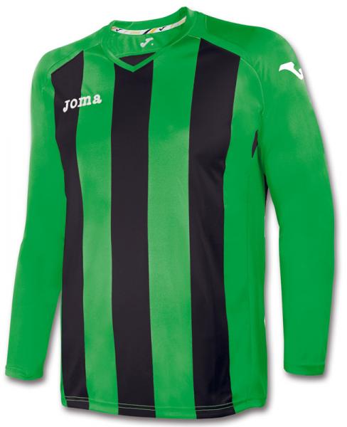 T-SHIRT PISA 12 GREEN-BLACK L/S