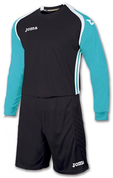 AREA III L/S  GOALKEEPER SET BLACK-TURQUOISE