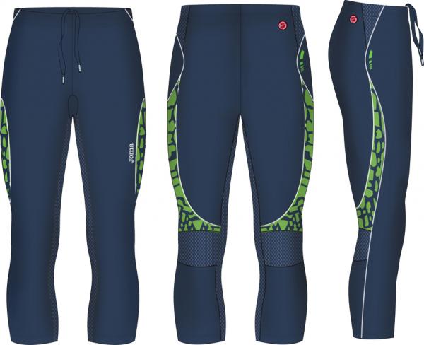 3:30 NAVY-GREEN ELASTIC PIRATE PANTS