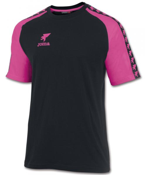 ORIGEN S/S T-SHIRT BLACK-FUCHSIA