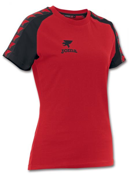 ORIGEN S/S WOMEN T-SHIRT RED-BLACK