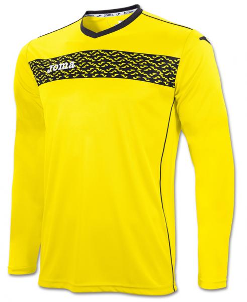 T-SHIRT LIGA II YELLOW-BLACK L/S