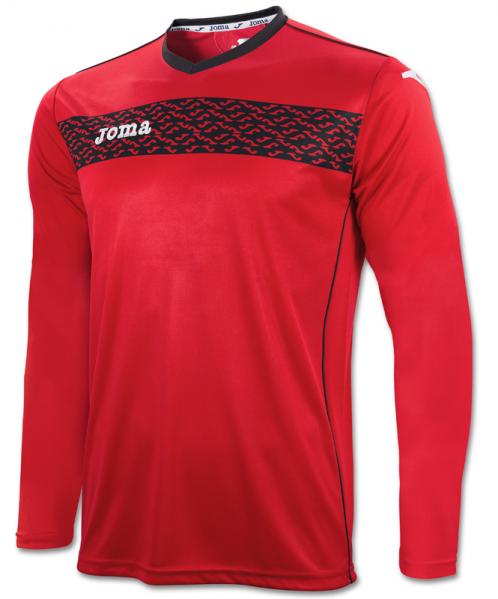 T-SHIRT LIGA II RED-BLACK L/S