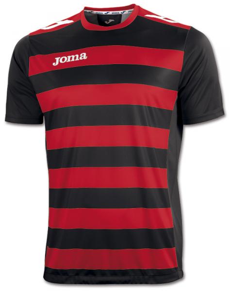 T-SHIRT EUROPA II RED-BLACK S/S