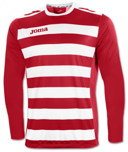 T-SHIRT EUROPA II RED-WHITE L/S