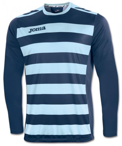 T-SHIRT EUROPA II SKY BLUE-NAVY L/S