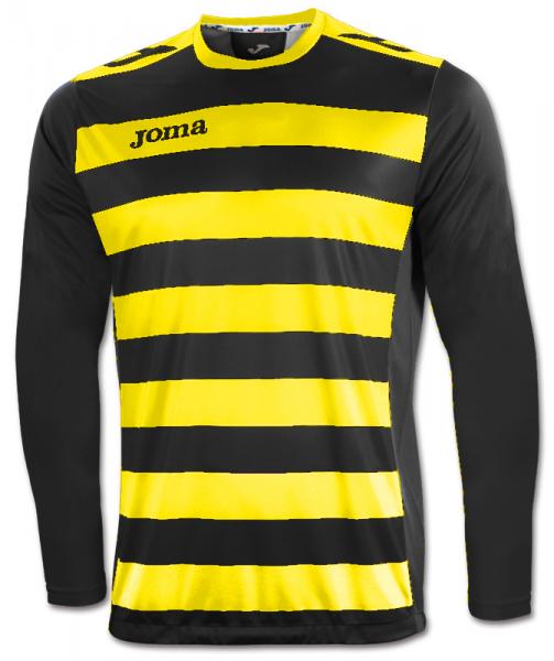 T-SHIRT EUROPA II BLACK-YELLOW L/S