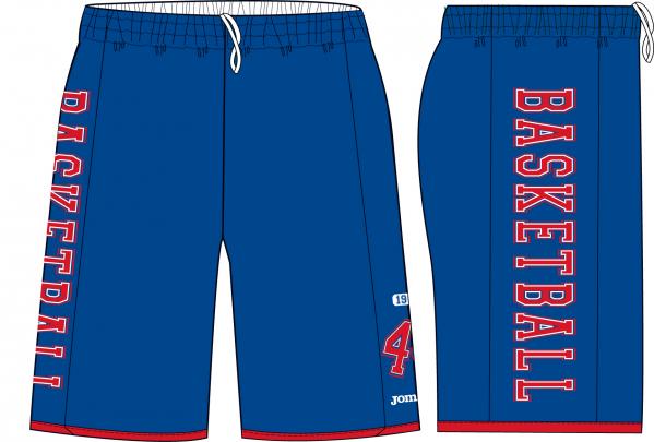 ROYAL-RED BASKET SHORT PANTS