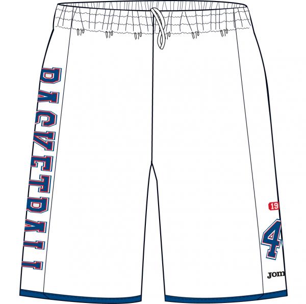 WHITE-ROYAL BASKET SHORT PANTS