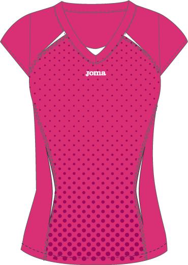 RUNNING WOMAN S/S FUCSIA T-SHIRT 