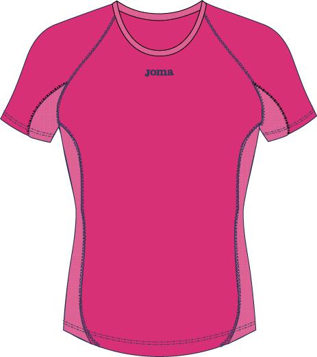 RUNNING WOMAN S/S FUCSIA T-SHIRT 