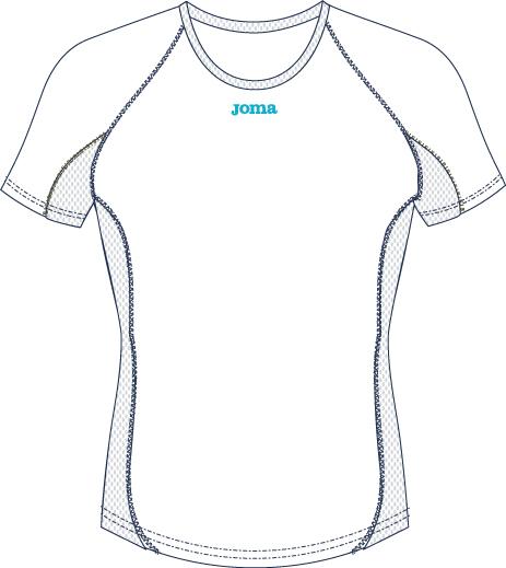 RUNNING WOMAN S/S WHITE T-SHIRT 