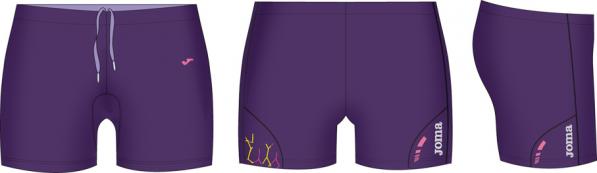 RITMO PURPLE ELASTIC SHORT
