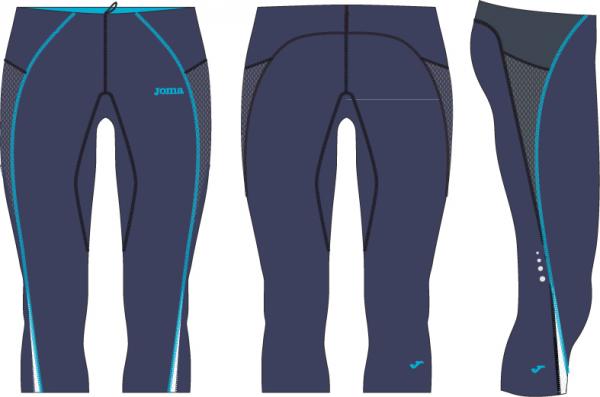 RUNNING NAVY ELASTIC PIRATE PANTS