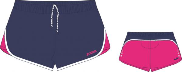 RUNNING WOMAN NAVY-FUCSIA SHORT  