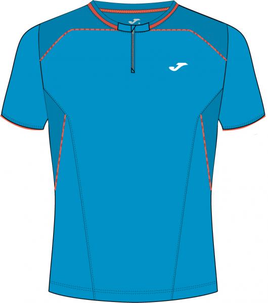 TRAIL MAN S/S T-SHIRT BLUE-ORANGE