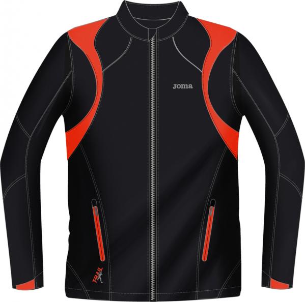 TRAIL MAN BLACK RED RAINCOAT