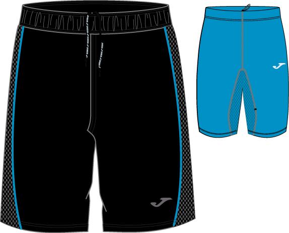 TRAIL BERMUDA SHORT MAN BLACK-BLUE