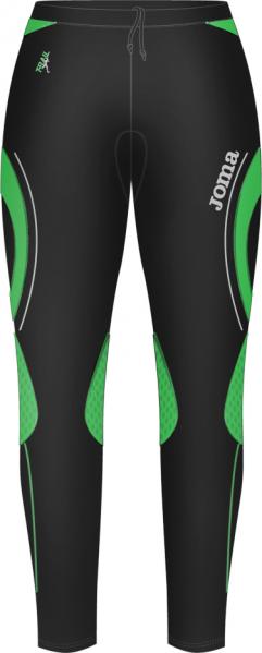 TRAIL MAN BLACK/GREEN ELASTIC LONG PANT