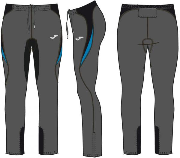TRAIL MAN  ANTHRACITE ELASTIC PANT LONG